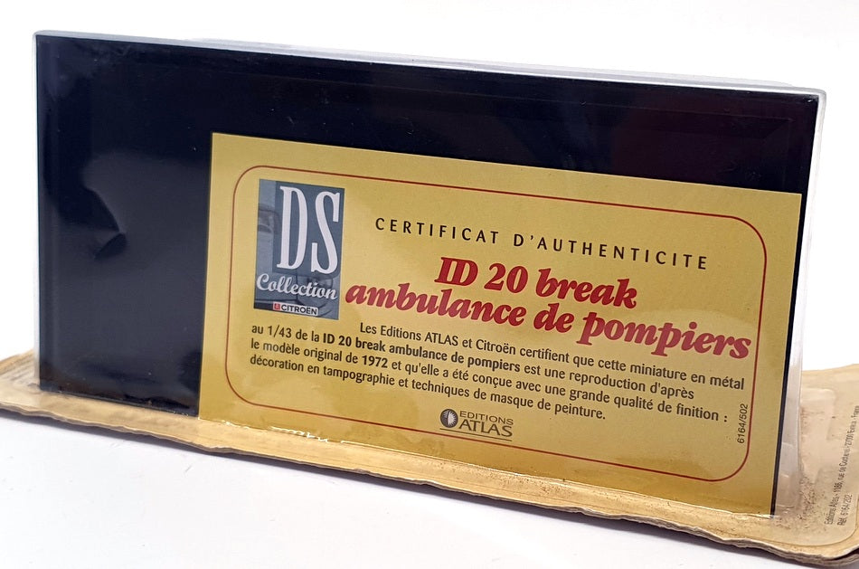 Atlas Editions 1/43 Scale 6164/502 - 1972 Citroen ID 20 Break Ambulance - Red