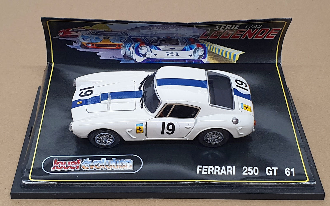 Jouef 1/43 Scale 1012 - Ferrari 250GT #19 Le Mans 1961 - White/Blue Stripe