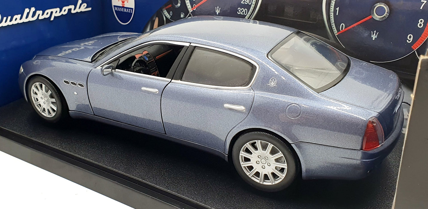 Hot Wheels 1/18 Scale Diecast B7003 - Maserati Quattroporte - Met. Blue