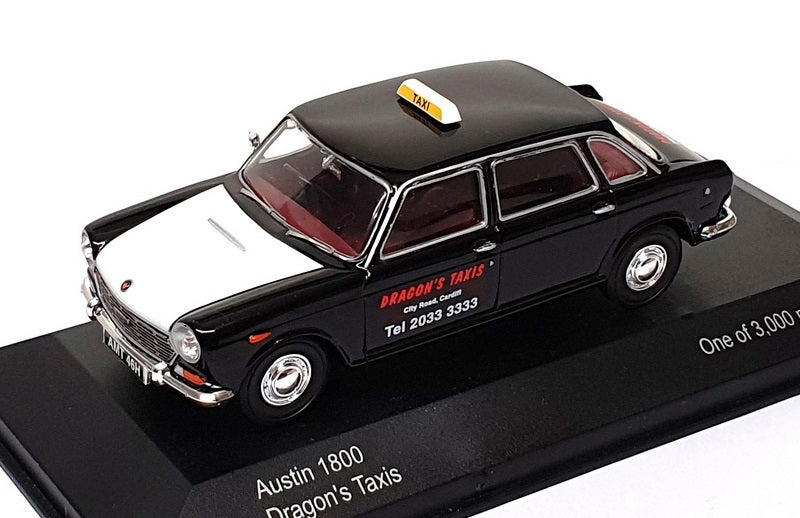 Vanguards 1/43 Scale VA08908 - Austin 1800 Dragon's Taxis - Black/White