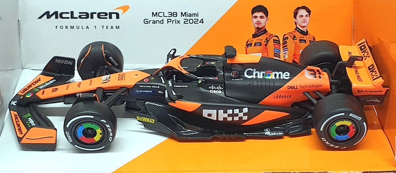 Burago 1/43 Scale 18-38177P - F1 McLaren MCL38 Miami GP 2024 #81 Piastri