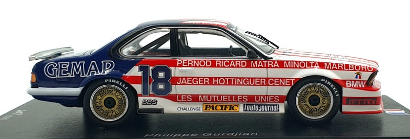 Spark 1/43 Scale SF257 - BMW 635 CSi #18 Championnat de France 1985