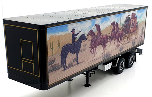 KK Scale Road Kings 1/18 Scale RK180164 - Semi Automatic Truck Trailer Blue
