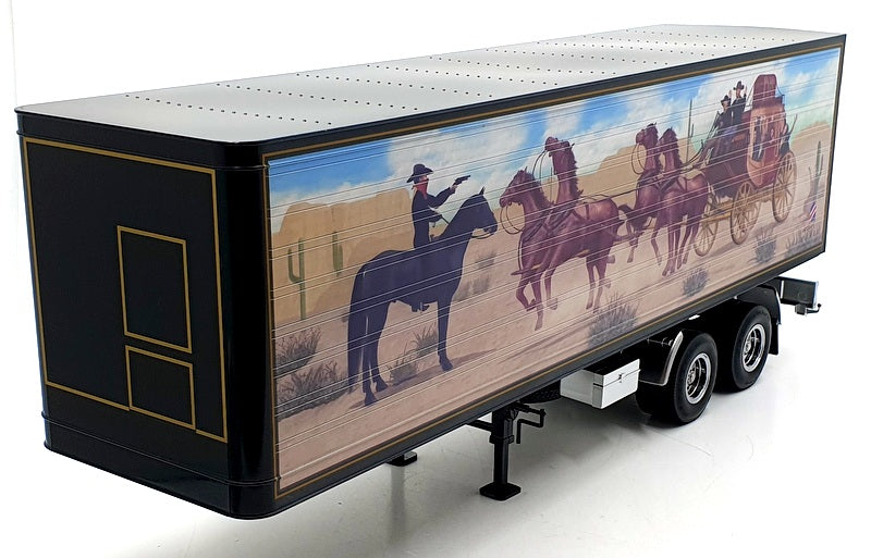 KK Scale Road Kings 1/18 Scale RK180164 - Semi Automatic Truck Trailer Blue