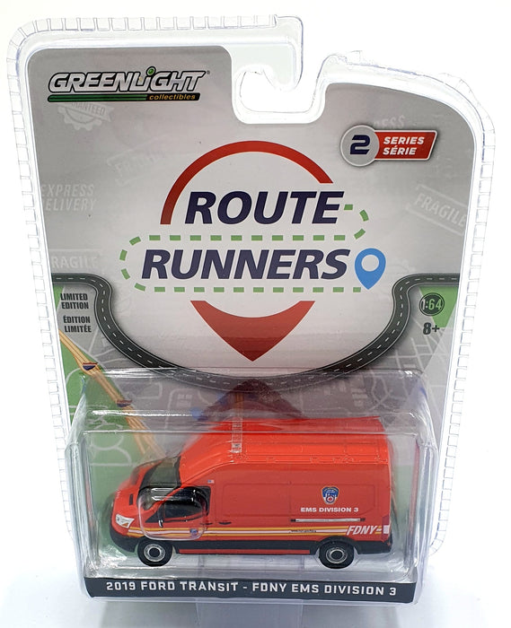 Greenlight 1/64 Scale 53020 - 2019 Ford Transit - FDNY EMS Division 3