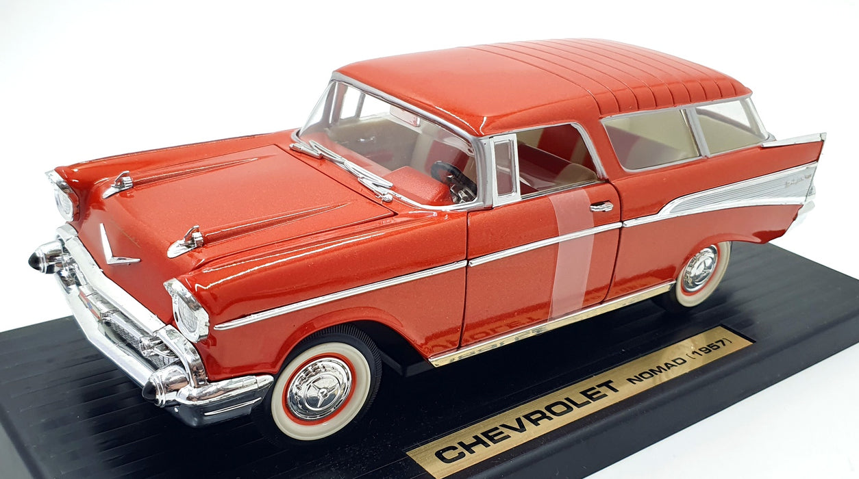 Road Tough 1/18 Scale Diecast 92088 - 1957 Chevrolet Nomad - Orange