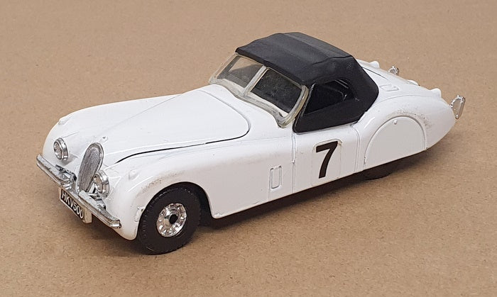 Corgi 12cm Long Diecast 819 - 1949 Jaguar XK120 Race Car #7 - White