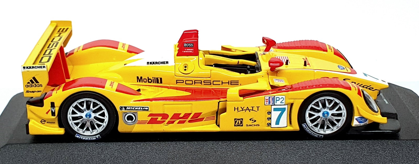 Minichamps 1/43 Scale 400 076697 - Porsche RS Spyder 1st #7 Mid-Ohio ALMS 2007