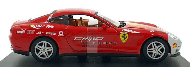 Burago 1/24 Scale Diecast 191223F 2004 Ferrari Scaglietti China Red Miles Red