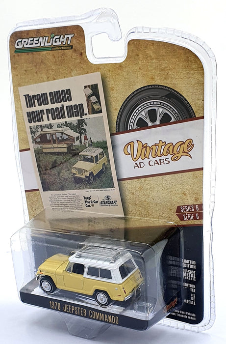 Greenlight 1/64 Scale 39090 - 1970 Jeepster Commando - Cream