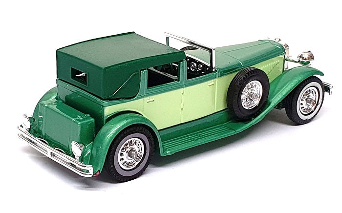 Matchbox Appx 10cm Long Diecast Y-4 - 1930 Duesenberg Model J - 2-Tone Green