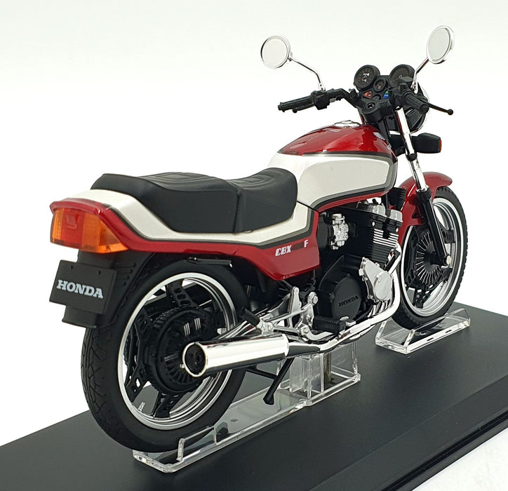 Aoshima 1/12 Scale 11200-4200 - Honda CBX400F Motorbike - Red/White