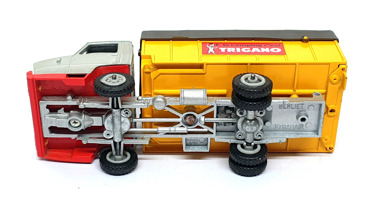Solido 1/50 Scale 307 - Berliet Fourgon Stradair Trigano Truck - Silver/Yellow