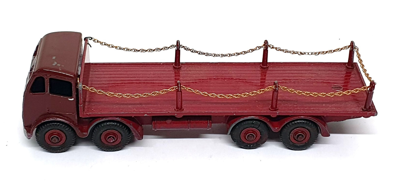 Dinky Toys 505 - Foden Flat Truck With Chains - Maroon