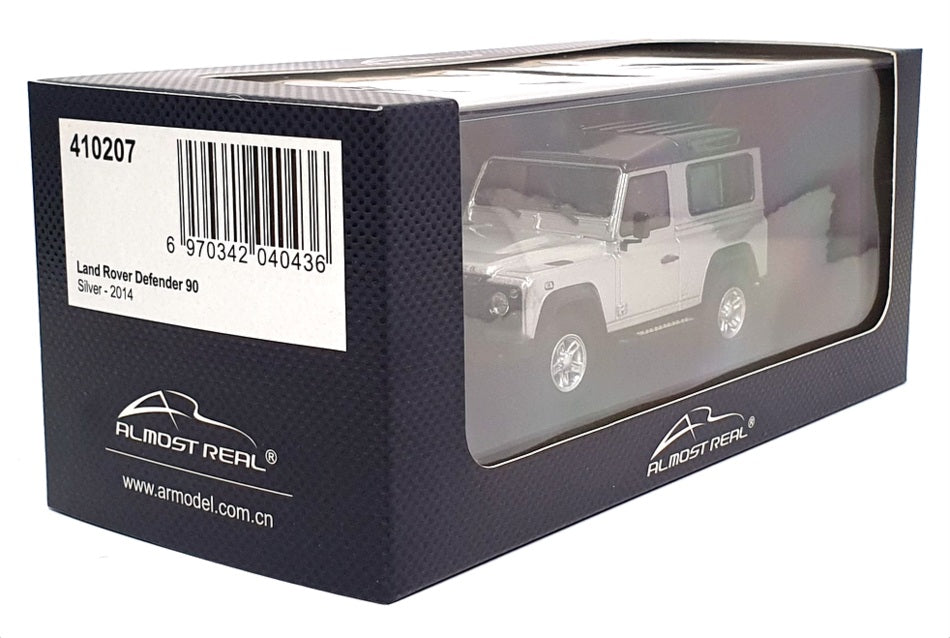 Almost Real 1/43 Scale 410207 - 2014 Land Rover Defender 90 - Silver
