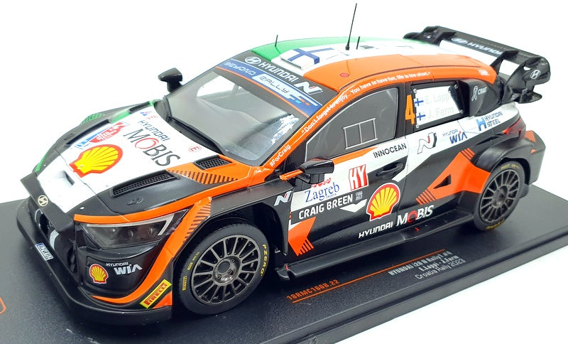 IXO Models 1/18 Scale 18RMC160B Hyundai i20 N Rally1 #4 Croatia 2023 Lappi
