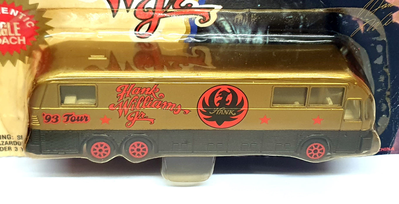 Road Champs 15cm Long 5920 - Eagle Coach Hank Williams '93 Tour Bus - Gold