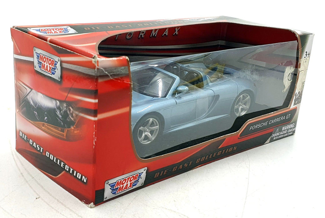 Motor Max 1/24 Scale Diecast 73305 - Porsche Carrera GT - Lt Met Blue