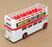 Corgi 12cm Long Diecast D599 - AEC Open Top Bus - White/Red