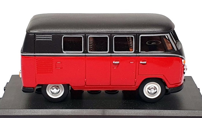Cararama 1/43 Scale CARA04 - VW Volkswagen Microbus - Red/Black