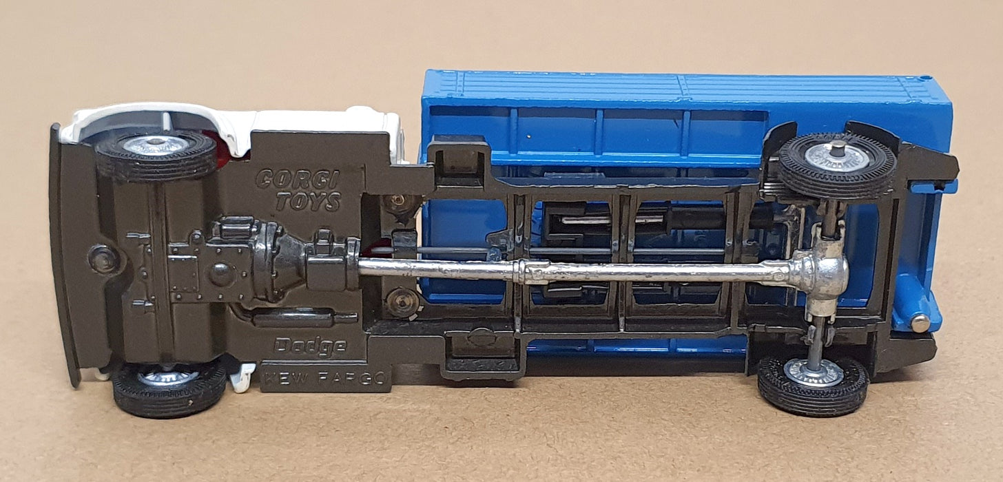 Corgi Toys 15cm Long Original Diecast 483 - Dodge Kew Fargo Tipper - White/Blue