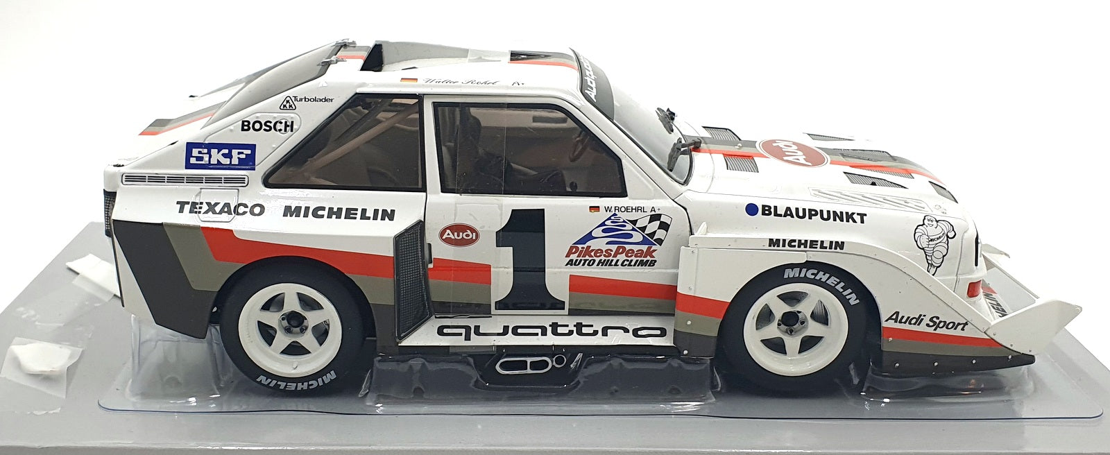 Werk83 1/18 Scale W1802801C - Audi S1 #1 1st Pikes Peak 1987 - Rohrl