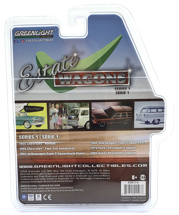 Greenlight 1/64 Scale 29910 - 1955 Chevrolet Two-Ten Handyman - Red