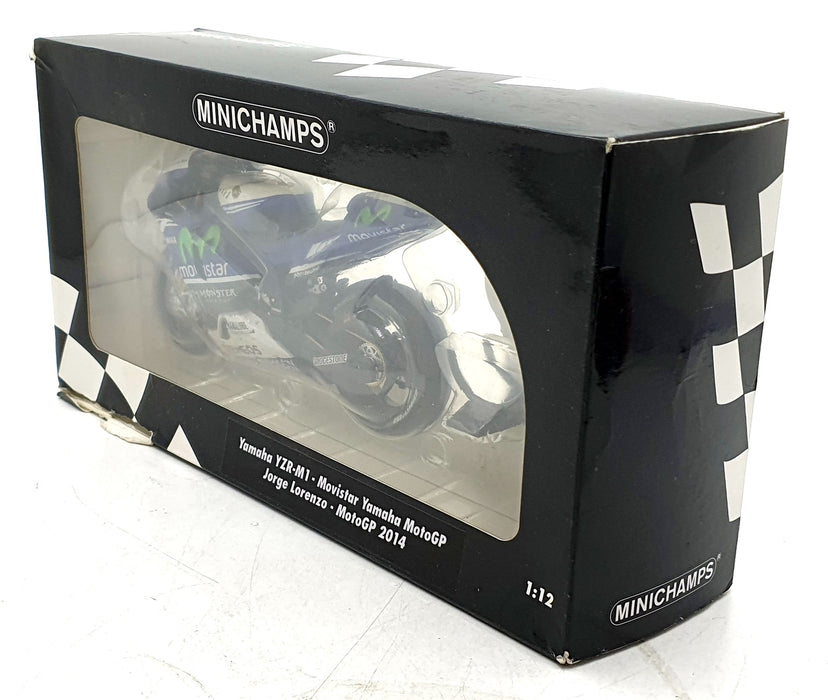 Minichamps 1/12 Scale Diecast 122 143099 Yamaha YZR-M1 Moviestar Lorenzo 2014