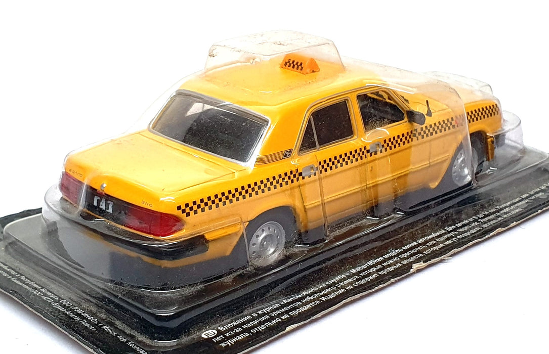 Altaya 1/43 Scale SOV10K - Russian GAZ 3110 Volga Taxi - Yellow