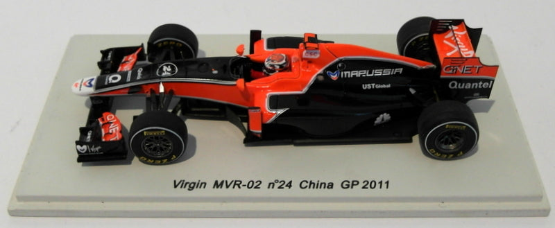 Spark Models 1/43 Scale S3014 - Virgin MVR-02 F1 China GP 2011 - #24 T.Glock