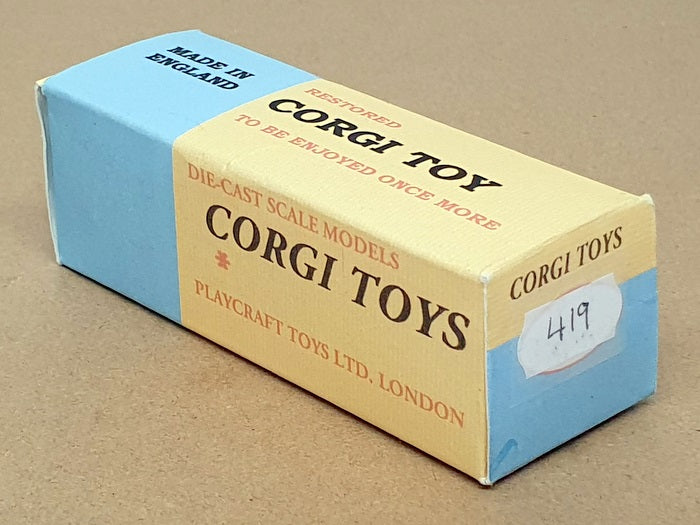 Corgi Toys 9.5cm Long Diecast 419 Ford Zephyr Motorway Police Patrol Car - White