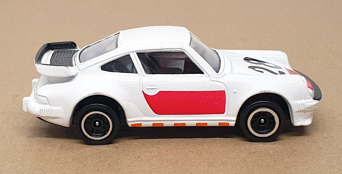 Corgi 10cm Long Diecast C139/8 - Porsche 911 Turbo #28 - White/Red