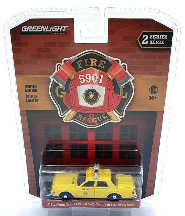 Greenlight 1/64 Scale 67020-C - 1982 Plymouth Gran Fury Detroit Fire Department