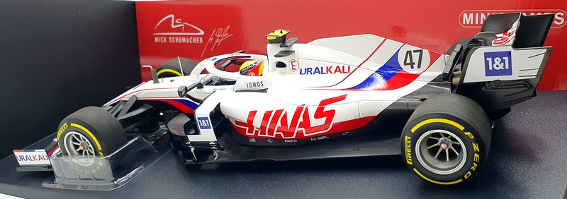 Minichamps 1/18 Scale 110 210147 HAAS F1 VF-21 #47 Bahrain GP 2021 - Schumacher