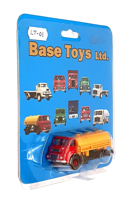 Base Toys 1/76 Scale LT-01 - Leyland Tanker Truck - Red/Yellow