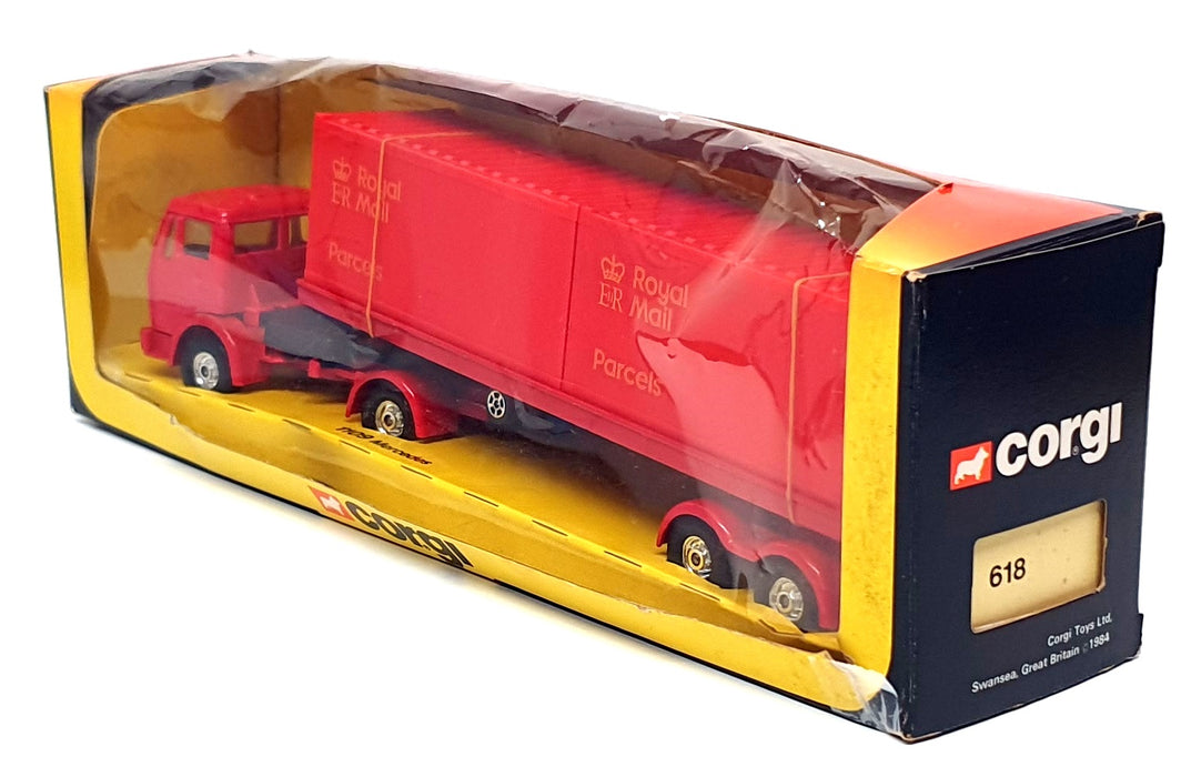 Corgi Appx 28cm Long Diecast 618 - Mercedes Benz Royal Mail Truck - Red