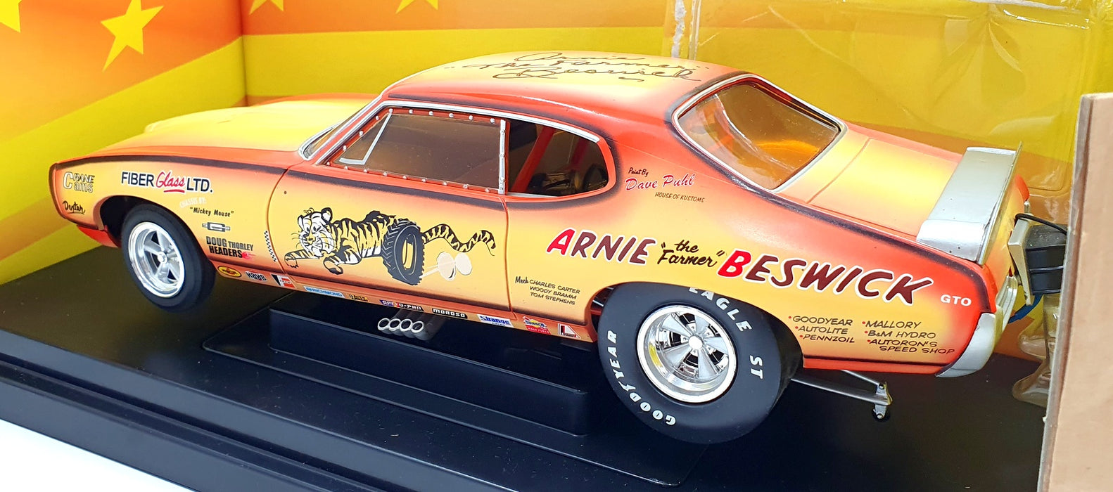 Ertl 1/18 Scale Diecast 33058 - 1968 Pontiac GTO Funny Car Arnie Beswick
