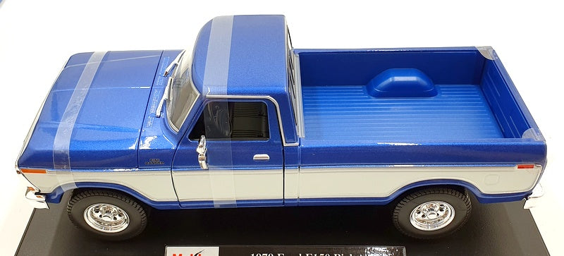 Maisto 1/18 Scale Diecast 46629 - 1979 Ford F-150 Pick-Up - Blue/White