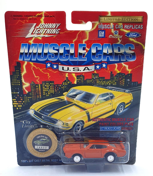 Johnny Lightning 1/64 Scale 200-180 - Muscle Cars 1969 Oldsmobile 442 - Orange