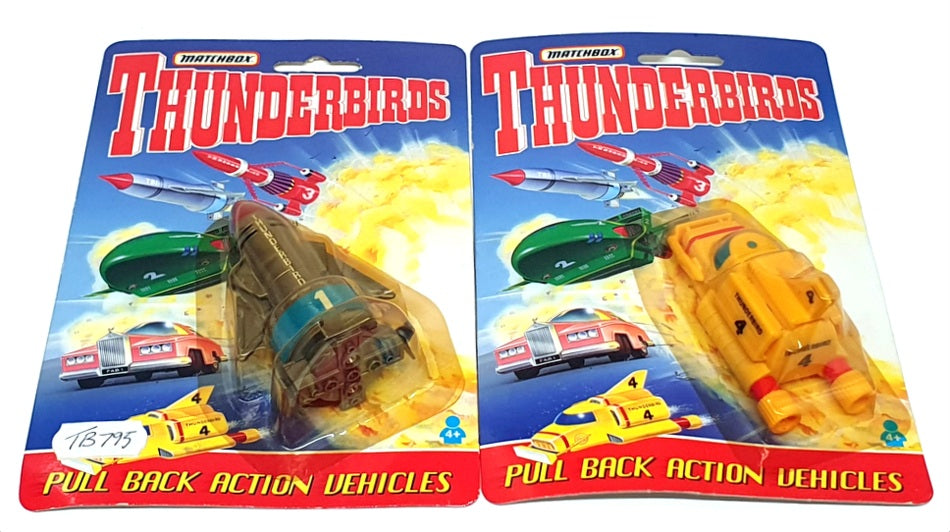 Matchbox TB795 - Thunderbirds 1 & 4 Pull Back Action Vehicles