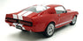 KK Scale 1/12 Scale KKDC120173 - 1967 Ford Shelby GT500 - Red/White