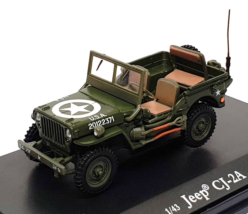 American Mint 1/43 Scale 3551002 - Jeep CJ-2A US Army - Green
