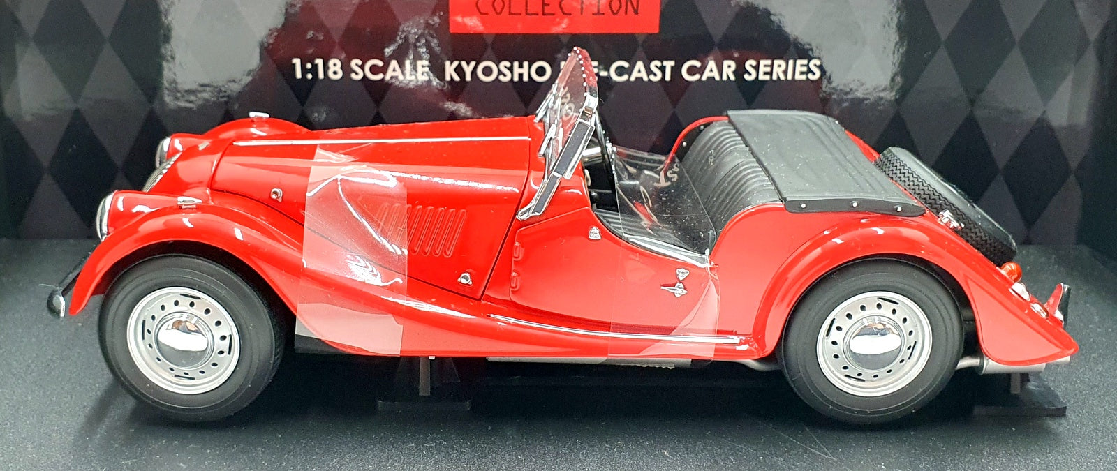 Kyosho 1/18 Scale Diecast 08111R - Morgan 4/4 Series II - Red