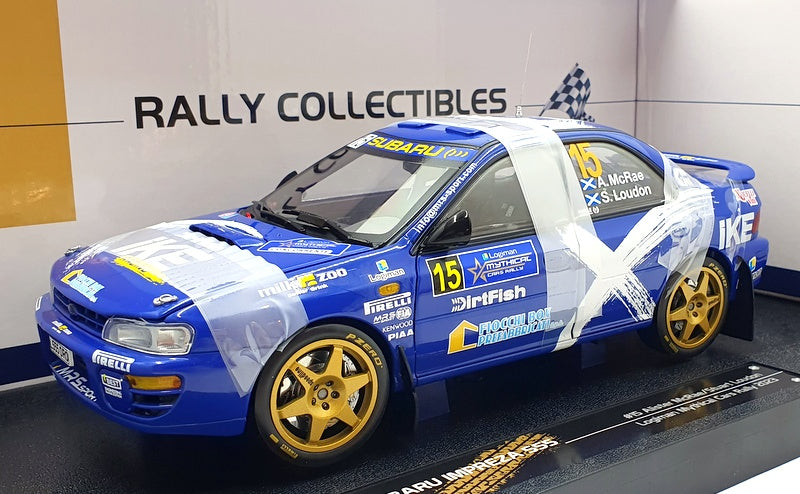 Sun Star 1/18 Scale Diecast 5529 Sabaru Impreza 555 #15 Logiman Mythical Car '23