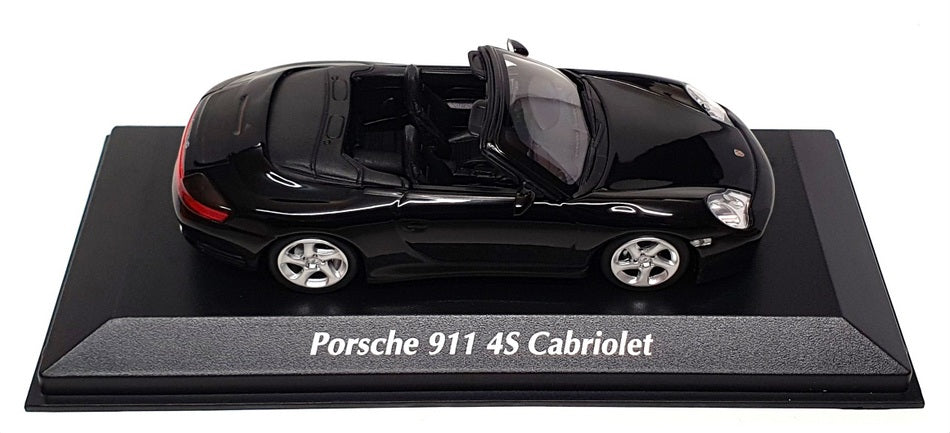 Maxichamps 1/43 Scale 940 062830 - 2003 Porsche 911 4S Cabrio - Black