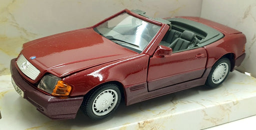 Maisto 1/24 Scale Diecast 31901 - 1989 Mercedes Benz 500SL - Dark Red