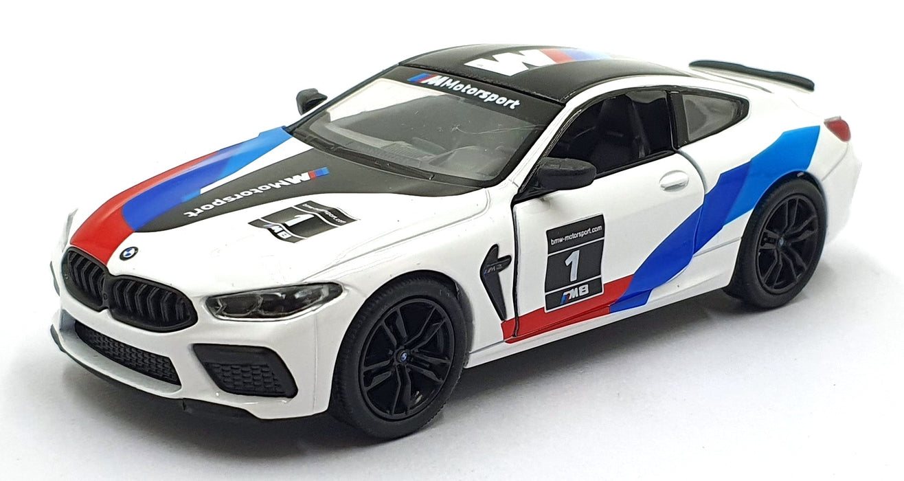 Kinsmart 1/38 Scale Pull Back & Go TY1241 - BMW M8 Competition Coupe #1 White