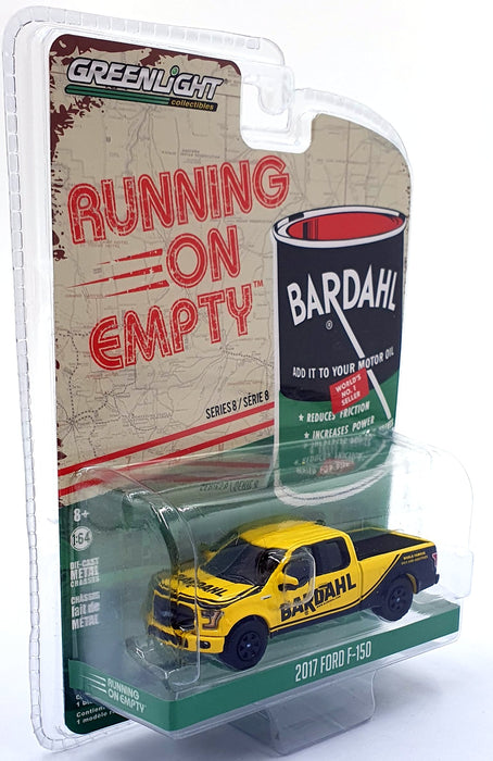 Greenlight 1/64 Scale 41080-F - 2017 Ford F-150 Bardahl - Yellow
