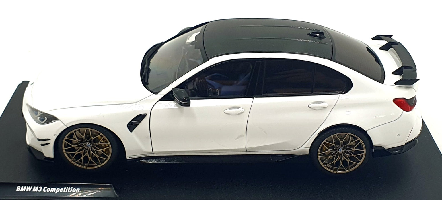 Solido 1/18 Scale S1814301 - 2024 BMW M3 Performance Parts - Alpine White