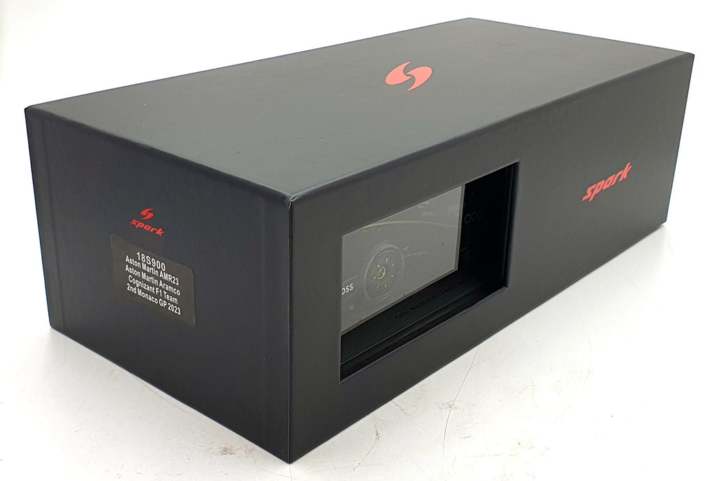 Spark 1/18 Scale 18S900 - Aston Martin AMR23 F1 Monaco 2023 2nd F.Alonso #14